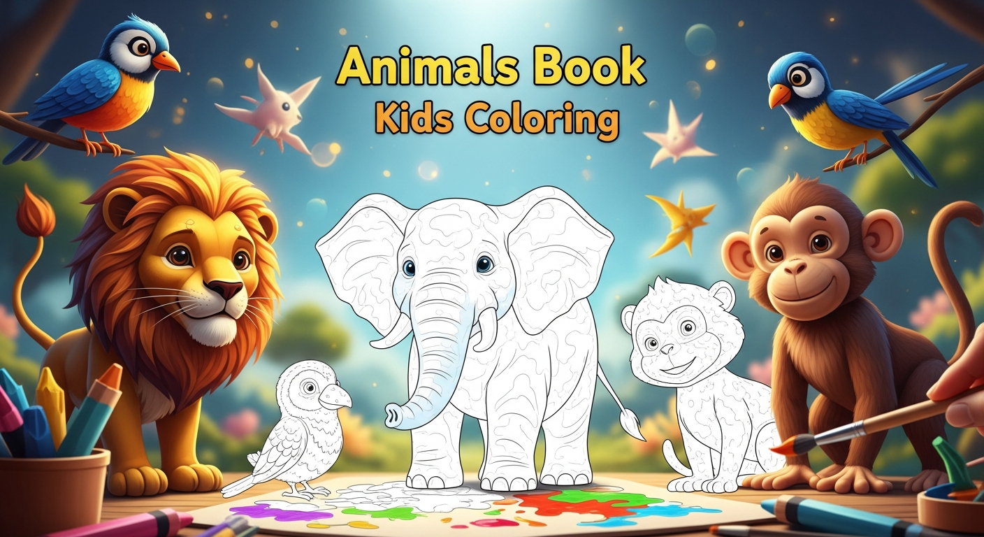 L'application de coloriage d'animaux pour enfants : une solution simple pour stimuler la créativité et l'apprentissage des couleurs, même pour les tout-petits